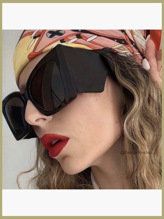 Oversized Y2K Cat Eye Square Sunglasses UV400 Unisex main image 4
